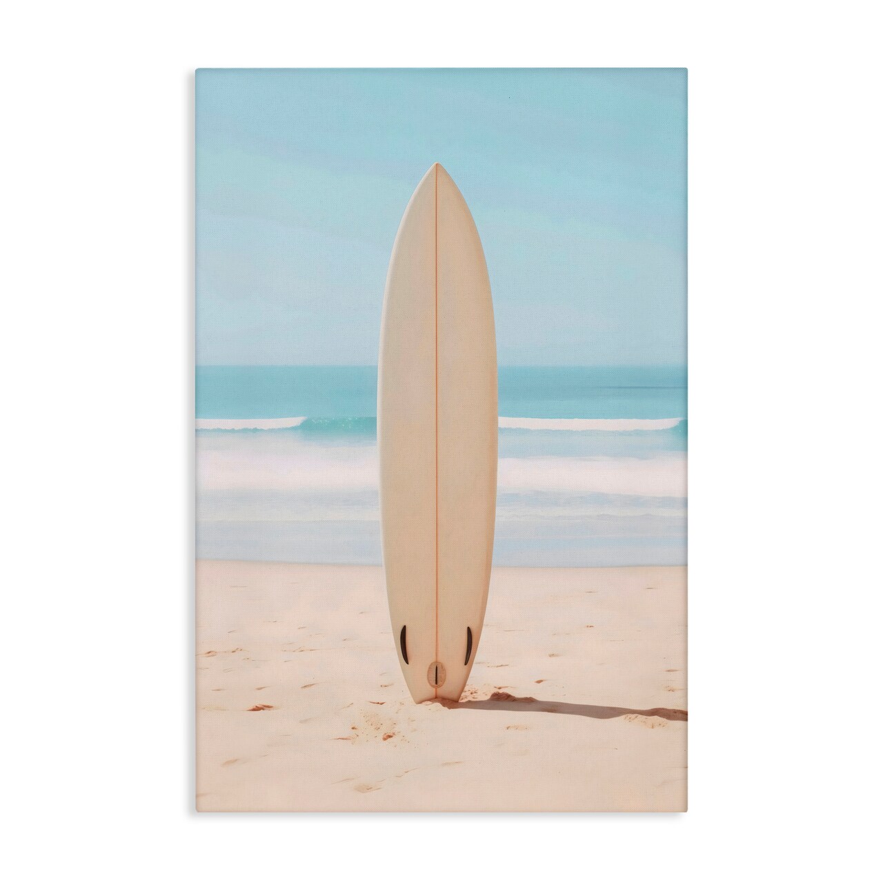 Stupell Industries Neutral Centered Surfboard Canvas Wall Art, design by LSR Design Studio